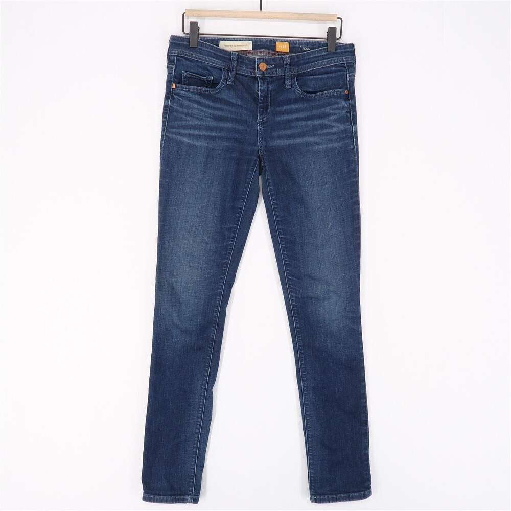 Pilcro and the Letterpress Serif Jeans Womens 28 Blue Dark Wash Skinny Stretch